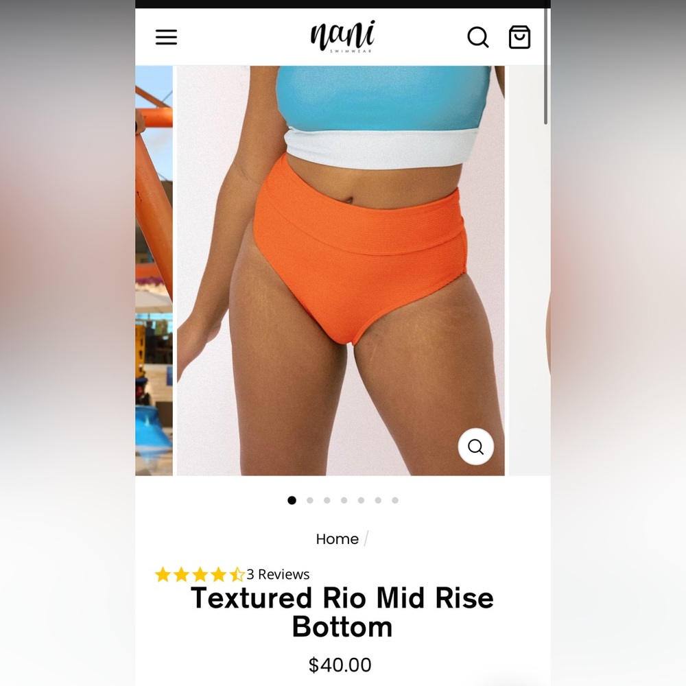 Nani Swimwear Textured Rio Bottom